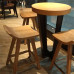 Iron Coffee Cafe High Bar Table Solid Wood Small Round Table Bar Table Card Seat Home Bar Table Milk Tea Shop Table Chairs