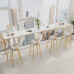 Light Luxury Marble Bar Table Chairs Balcony Home Partition Hair Salon Milk Tea Long Table Modern Minimalist Commercial Light Luxury Marble Bar Table Chairs Balcony Home Partition Hair Salon Milk Tea Long Table Modern Minimalist Commercial