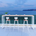 Outdoor Wooden Anticorrosion Bar Table Chair Set