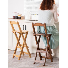 Foldable Bar Chair with Backrest