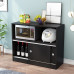 Modern minimalist microwave cabinet kitchen storage sideboard tea cabinet