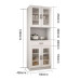 Kitchen Cabinet Glass Cupboard Microwave Cabinet Wine Cabinet Storage Cupboard