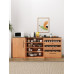 Japanese Style Dining Sideboard Tea Water Cabinet Nordic Storage Cabinet Solid Wood Prep Cabinet Cupboard Multifunctional Iwaya Board Water Dispenser
