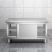 Stainless Steel Kitchen Cabinet Storage Country Kitchen Vintage Bowl Cabinet Stove Cabinet Unit
