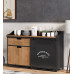 American Solid Wood Sideboard Credenza Wine Cabinet Commercial Tea Water Cabinet Prep Cabinet Wall Mounted Storage Cabinet