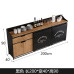 American Solid Wood Sideboard Credenza Wine Cabinet Commercial Tea Water Cabinet Prep Cabinet Wall Mounted Storage Cabinet