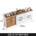 American Solid Wood Sideboard Credenza Wine Cabinet Commercial Tea Water Cabinet Prep Cabinet Wall Mounted Storage Cabinet