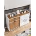 American Solid Wood Sideboard Credenza Wine Cabinet Commercial Tea Water Cabinet Prep Cabinet Wall Mounted Storage Cabinet