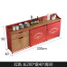 American Solid Wood Sideboard Credenza Wine Cabinet Commercial Tea Water Cabinet Prep Cabinet Wall Mounted Storage Cabinet
