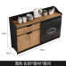 American Solid Wood Sideboard Credenza Wine Cabinet Commercial Tea Water Cabinet Prep Cabinet Wall Mounted Storage Cabinet