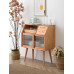 Nordic Real Wood Slab Sideboard Minimalist Wall Storage Shelf Cabinet Slim Japanese Style Tea Cart Nordic Real Wood Slab Sideboard Minimalist Wall Storage Shelf Cabinet Slim Japanese Style Tea Cart