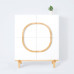 Square Cabinet Side Cabinet White Paint Storage Cabinet