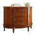 Solid Wood Decoration Side Cabinet Round Wine Cabinet