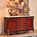 Solid Wood Simple French-Style Wine Cabinet Storage Cabinet White
