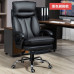 Genuine Leather Office Chair Ergonomic Backrest Reclining Computer Chair Comfortable for Long Sitting Genuine Leather Office Chair Ergonomic Backrest Reclining Computer Chair Comfortable for Long Sitting