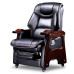 American Boss Leather Solid Wood Class Office Electric Massage Chair Cowhide Computer Chair Home Use