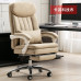 Genuine Leather Boss Chair Recliner Home Office Genuine Leather Boss Chair Recliner Home Office