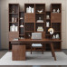 Modern Light Luxury Walnut Office Desk Set Modern Light Luxury Walnut Office Desk Set
