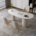 Consultation Desk Negotiation Office Desk Home Modern Minimalist Luxurious Stone Table