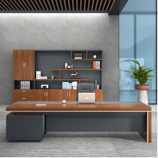Boss Desk Chair Combination Simple Modern CEO Desk Supervisor Desk Manager Desk Large Banquet Table New Chinese Style Boss Desk Chair Combination Simple Modern CEO Desk Supervisor Desk Manager Desk Large Banquet Table New Chinese Style