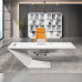 Modern White Lacquer Executive Desk