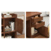 All in One Student Desk Bookshelf Computer Table Home Office Bedroom Writing Desk Study Table Workstation Table