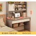 All in One Student Desk Bookshelf Computer Table Home Office Bedroom Writing Desk Study Table Workstation Table