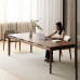 Scandinavian Walnut Desk Cherrywood Office Desk Custom Solid Wood Boss Dining Table