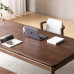 Scandinavian Walnut Desk Cherrywood Office Desk Custom Solid Wood Boss Dining Table
