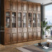 Chinese Solid Wood Bookcase with Glass Door Floor Combination Chinese Solid Wood Bookcase with Glass Door Floor Combination