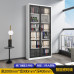 Credential Cabinet Glass Sliding Door Steel File Lockers Finacial Room Data Cabinet Accountant Storage Cabinets