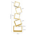 Creative Corner LShaped Floor Shelf Iron Frame Modern Minimalist Living Room Shelves Creative Corner LShaped Floor Shelf Iron Frame Modern Minimalist Living Room Shelves