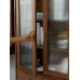North American Walnut Bookcase with Glass Doors Storage Cabinet North American Walnut Bookcase with Glass Doors Storage Cabinet