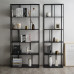 Nordic Living Room Floor Steel Bookshelf Iron Storage Rack Nordic Living Room Floor Steel Bookshelf Iron Storage Rack