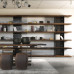 Nordic Iron Wood Wall Bookshelf Floor Cabinet Office Tier Industrial Style Book Room Storage Shelf Display Shelves