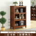 Minimalist American Solid Wood Bookcase Combination Shelf European Style Office Freestanding Bookcase Living Room Cabinet Storage Cabinet
