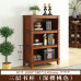 Minimalist American Solid Wood Bookcase Combination Shelf European Style Office Freestanding Bookcase Living Room Cabinet Storage Cabinet