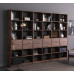 Minimalist Japanese Black Walnut Bookshelf Storage Customizable With Wood Wax Oil