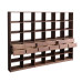 Minimalist Japanese Black Walnut Bookshelf Storage Customizable With Wood Wax Oil