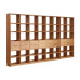 Minimalist Japanese Black Walnut Bookshelf Storage Customizable With Wood Wax Oil