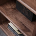 Minimalist Japanese Black Walnut Bookshelf Storage Customizable With Wood Wax Oil