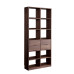 Minimalist Japanese Black Walnut Bookshelf Storage Customizable With Wood Wax Oil