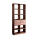 Minimalist Japanese Black Walnut Bookshelf Storage Customizable With Wood Wax Oil