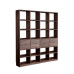 Minimalist Japanese Black Walnut Bookshelf Storage Customizable With Wood Wax Oil