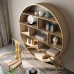 Modern Luxury Chinese Style Bookshelf for Office and Study