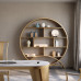 Modern Luxury Chinese Style Bookshelf for Office and Study