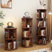 Wood Rotating Bookshelf Multilayer Student Home Storage Shelves Large Capacity Wood Rotating Bookshelf Multilayer Student Home Storage Shelves Large Capacity