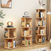 Wood Rotating Bookshelf Multilayer Student Home Storage Shelves Large Capacity Wood Rotating Bookshelf Multilayer Student Home Storage Shelves Large Capacity