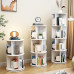 Wood Rotating Bookshelf Multilayer Student Home Storage Shelves Large Capacity Wood Rotating Bookshelf Multilayer Student Home Storage Shelves Large Capacity