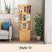 Rotating Bamboo Book Shelf Creative Bookcase 360 Degree Bookshelf as High as 194cm Rotating Bamboo Book Shelf Creative Bookcase 360 Degree Bookshelf as High as 194cm